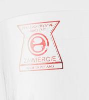 Zawiercie ólomkristály pezsgőspohár szett, 6 darab, címkével jelzett, hibátlan, dobozában, m: 18,5 c...