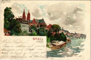 1899 (Vorläufer) Basel. Velten's Künstlerpostkarte No. 75. F. Nister litho