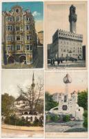 21 db RÉGI külföldi város képeslap vegyes minőségben / 21 pre-1945 European town-view postcards in mixed quality