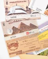 Külföldi múzeumi és egyéb belépőjegyek, össz. 21 db