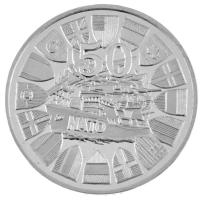 1999. "NATO 50. évfordulója - Magyarország, Lengyelország és Csehország csatlakozása" peremén jelzett Ag emlékérem, sorszámozott tanúsítvánnyal, dísztokban (31,26g/0.999/42,5mm) T:PP fo.