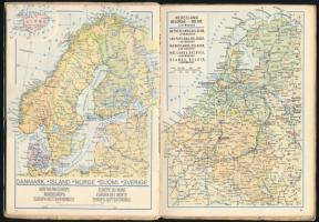 1958 MALÉV Pocket-Atlas (Zsebatlasz). Bp., 1958, Cartographia, 40 p. Többnyelvű. Kiadói papírkötés, ...