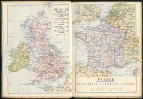 1958 MALÉV Pocket-Atlas (Zsebatlasz). Bp., 1958, Cartographia, 40 p. Többnyelvű. Kiadói papírkötés, ...