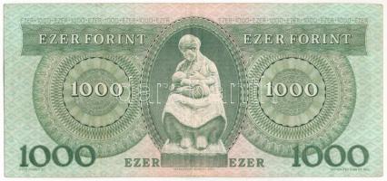 1996. 1000Ft "F 04547528" ritka betűjel! T:F 
Hungary 1996. 1000 Forint "F 04547528&...