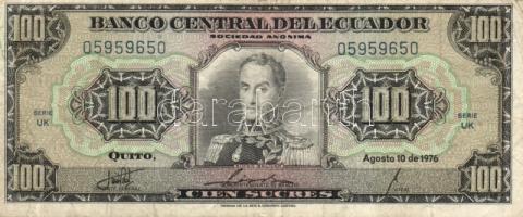 Ecuador 1976.8.10. 100S T:III
