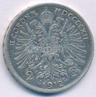 Ausztria 1912. 2K Ag "Ferenc József" T:XF Austria 1912. 2 Corona Ag "Franz Joseph&quo...