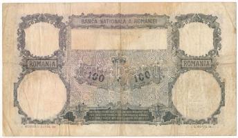 Románia 1930. 100L T:F kis ragasztónyomok Romania 1930. 100 Lei C:F