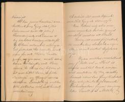 1892-1894 Bp., "Csongor és Tünde III. - Igaz történetek képzelt befejezéssel", régi füzet ...