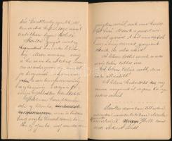 1892-1894 Bp., "Csongor és Tünde III. - Igaz történetek képzelt befejezéssel", régi füzet ...