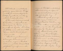 1892-1894 Bp., "Csongor és Tünde III. - Igaz történetek képzelt befejezéssel", régi füzet ...