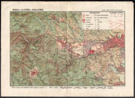 1937 Miskolc-Lillafüred-Tapolcafürdő (Részlet a Bükk hegység turistatérképéből), 1 : 50.000, Bp., M. Kir. Térképészeti Intézet, kis lapszél sérülésekkel, 25x35 cm