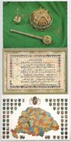 19 db MODERN magyar képeslap vegyes minőségben: irredenta, koronázási tárgyak, címer