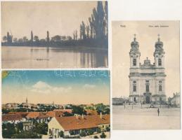 21 db RÉGI történelmi magyar város képeslap vegyes minőségben / 21 pre-1945 historical Hungarian tow...