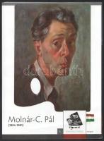 Molnár C. Pál (1894-1981), színes reprodukciókkal illusztrált prospektus, készítette: Molnár C. Pál Alapítvány, kihajtva: 62,5x22 cm