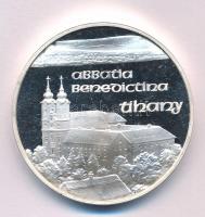 Fritz Mihály (1947-) DN "Abbatia Benedctina Tihany / 1055" ezüstözött emlékérem (42,5mm) T...