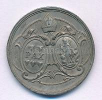 1876. "Pannonhalmi Sz. Benedek Rend" Sn felszentelési emlékérem (28mm) T:XF ph