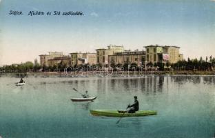 Siófok Hullám és Sió szállodák evezősökkel