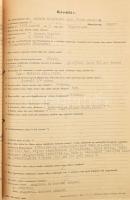 cca 1950-1956 Káderanyag, Dr. Mikula Szigfrid (1895-1970) pénzügyminisztériumi tisztviselő, pénzügyi...