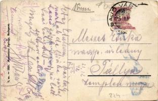 1925 Sajóvárkony (Ózd), Fő utca, üzletek (Rb)