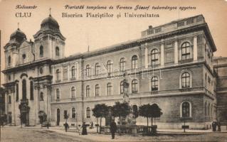 Kolozsvár Piarist church and Franz Joseph University (EM)