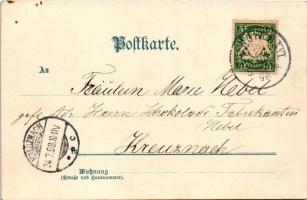 1898 (Vorläufer) München, Munich; Prinz-Regenten Brücke / bridge. litho