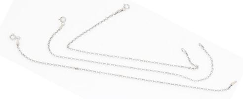 Ezüst(Ag) 3 db anker karkötő, jelzett, h: 19 cm, nettó: 3,7 g