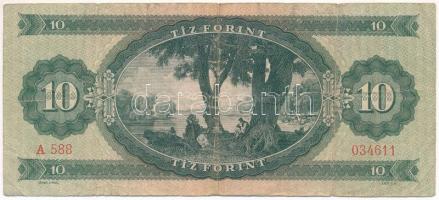 1949. 10Ft "A 588 034611" T:F,VG lyuk
Hungary 1949. 10 Forint "A 588 034611" C:...