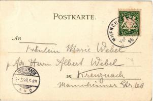 1898 (Vorläufer) München, Munich; Marienplatz / square. litho s: Kley (EK)