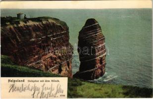 1904 Helgoland, Südspitze mit dem Mönch (EK)