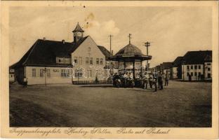 1916 Stetten am kalten Markt, Trubbenübungsplatz Heuberg-Stetten, Partie am Postamt / German military training grounds, post office (fl)