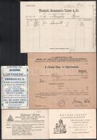 cca 1930 15 db fejléces számla és reklám nyomtatvány. mind klf