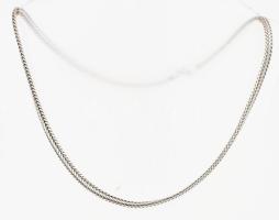 Ezüst(Ag) kígyógerinc nyaklánc, jelzett, h: 45 cm, nettó: 16,1 g