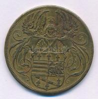 1896. "Székesegyház a Kassai felszentelésének emlékére 1896" kétoldalas, bronz emlékérem (...