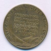 Németország / Weimari Köztársaság 1923. "Des deutschen Volkes Leidensweg" bronz emlékérem ...