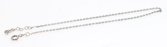 Ezüst(Ag) anker bokalánc, jelzett, állítható h: 23-26 cm, nettó: 1,4 g