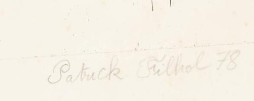 Patrick Filhol (-), francia művész: Alakok (cím nélkül). Rézkarc, papír. Jelzett. Művészpéldány 2 et...