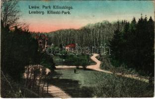 1918 Lviv, Lwów, Lemberg; Park Kilinskiego / Kilinski-Park / park (EB)