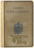 Codex iuris canonici Pii X Pontificis Maximi iussu digestus Benedicti Papae XV auctoritate promulgatus. Friburgi Brisgoviae - Ratisbonae, 1919, B. Herder - Fr. Pustet. Latin nyelven. Kiadói foltos, kopott, félvászon-kötés.