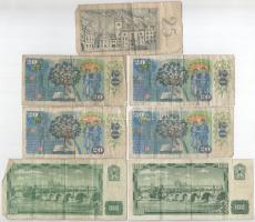 Csehszlovákia 1961. 25K "Jan Žižka" + 1961. 100K (2x) mindkettő szlovák bélyeggel + 1988. ...