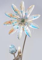 Swarovski kristály virág asztali dísz. 25 cm eredeti dobozában