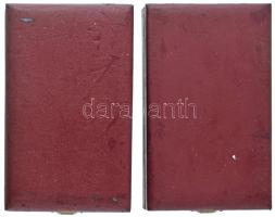 1985. "Munka Érdemrend" arany fokozata, zománcozott, aranyozott bronz kitüntetés mellszala...