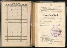1942 Bp., Vénykönyv, Magánalkalmazottak Biztosító Intézete, vászonkötésben