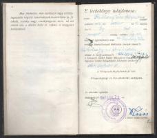 cca 1926-1947 2 db fényképes 2 db műegyetemi leckekönyv ugyanazon személy részére: 1947 többek közt ...