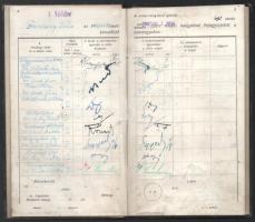 cca 1926-1947 2 db fényképes 2 db műegyetemi leckekönyv ugyanazon személy részére: 1947 többek közt ...