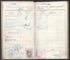 cca 1926-1947 2 db fényképes 2 db műegyetemi leckekönyv ugyanazon személy részére: 1947 többek közt ...