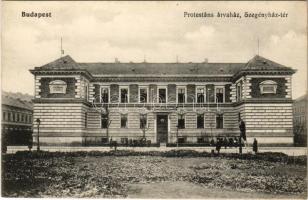 Budapest VII. Protestáns árvaház. Szegényház tér (mai Rózsák tere)