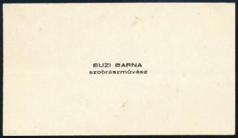 Buzi Barna (eredeti nevén Buzi Barnabás, később Búza Barna) (1910-2010) szobrász, éremművész autográ...