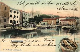 1906 Veli Losinj, Lussingrande; port, boats. G. P. Budua (EK)