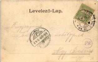 1905 Pancsova, Pancevo; Kiállítás, Halászcsárda. Pancsovai Népkonyha kiadása / Exhibition, restauran...