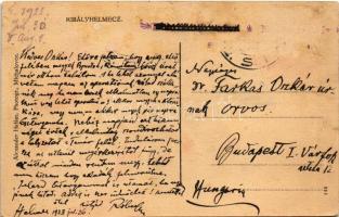 1923 Királyhelmec, Helmec, Kralovsky Chlumec; Reismann üzlete. Alexander Halász kiadása / shop (Rb)